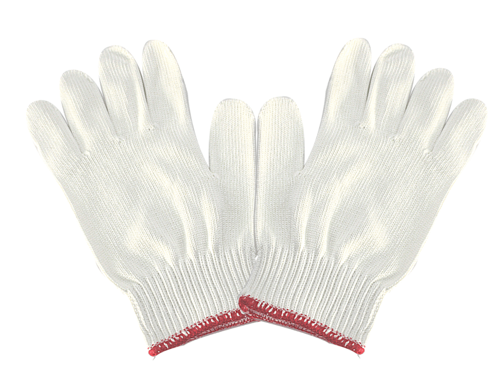 Găng tay sợi polyester trắng kim 7 - Kim 10