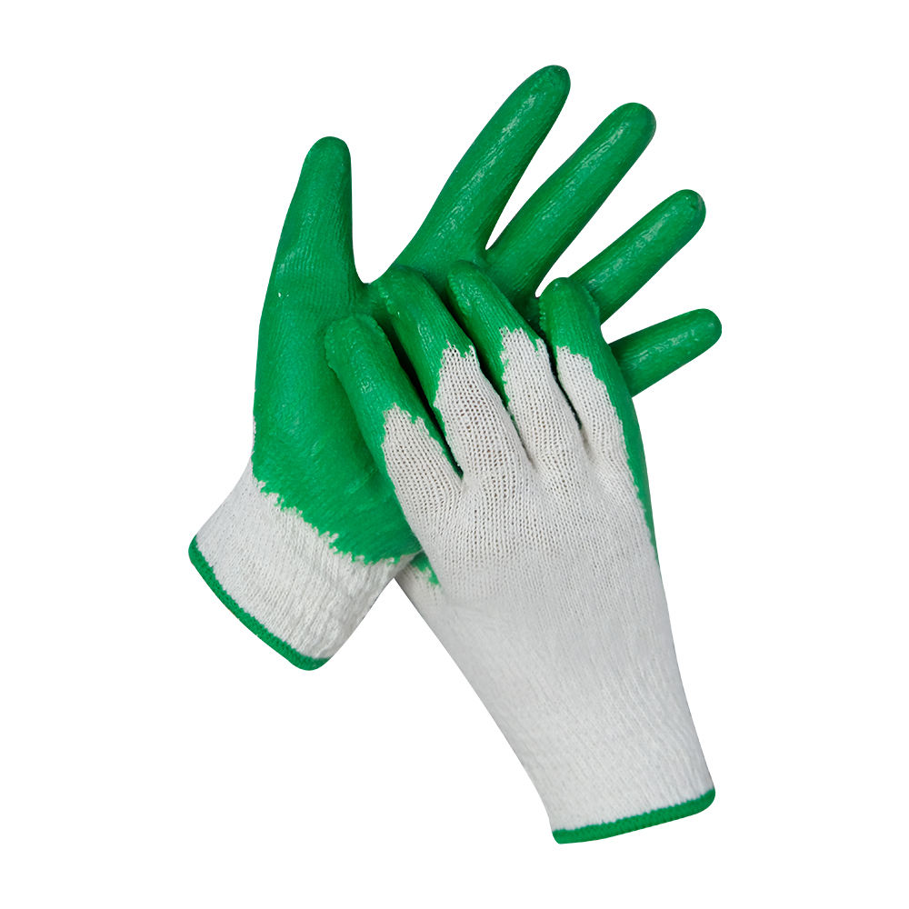 Găng tay sợi cotton phủ cao su Xanh Lá